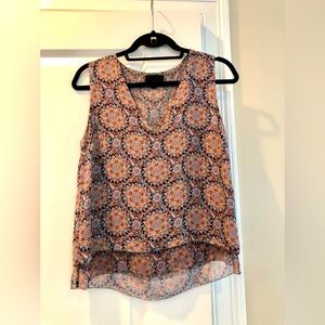 Intermix silk multi-color blouse
